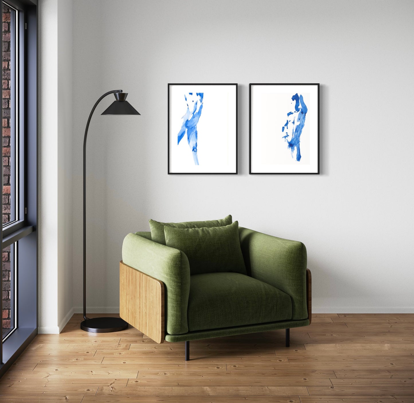 Blue Series: Male Nude