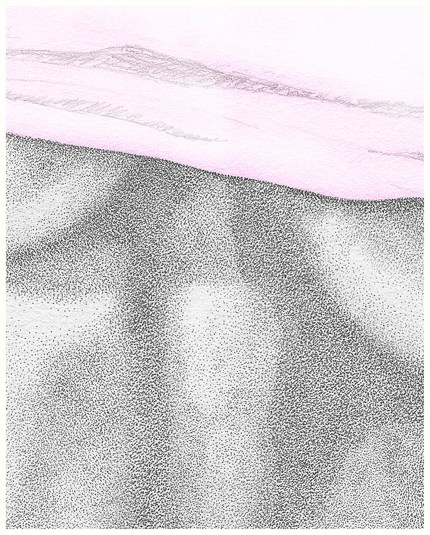 Stippling Series: Cheeky T-Shirt (pink & Green)