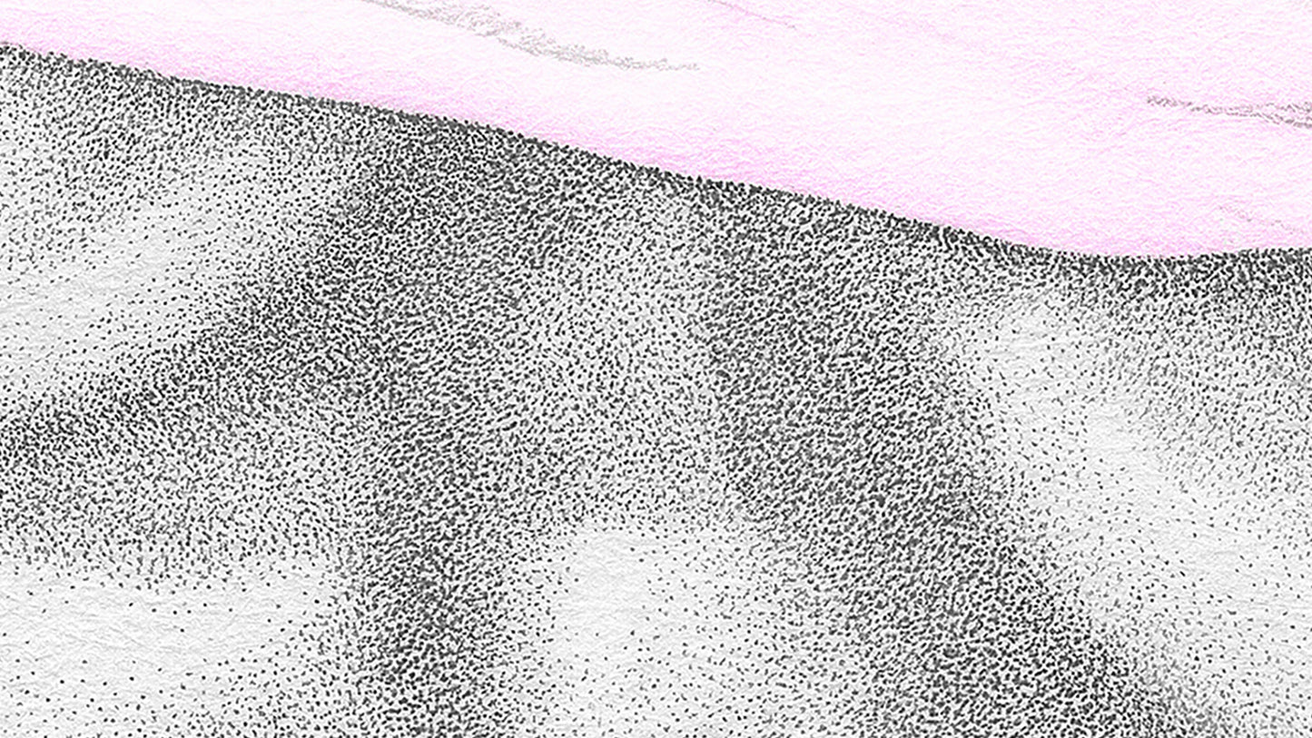 Stippling Series: Cheeky T-Shirt (pink & Green)