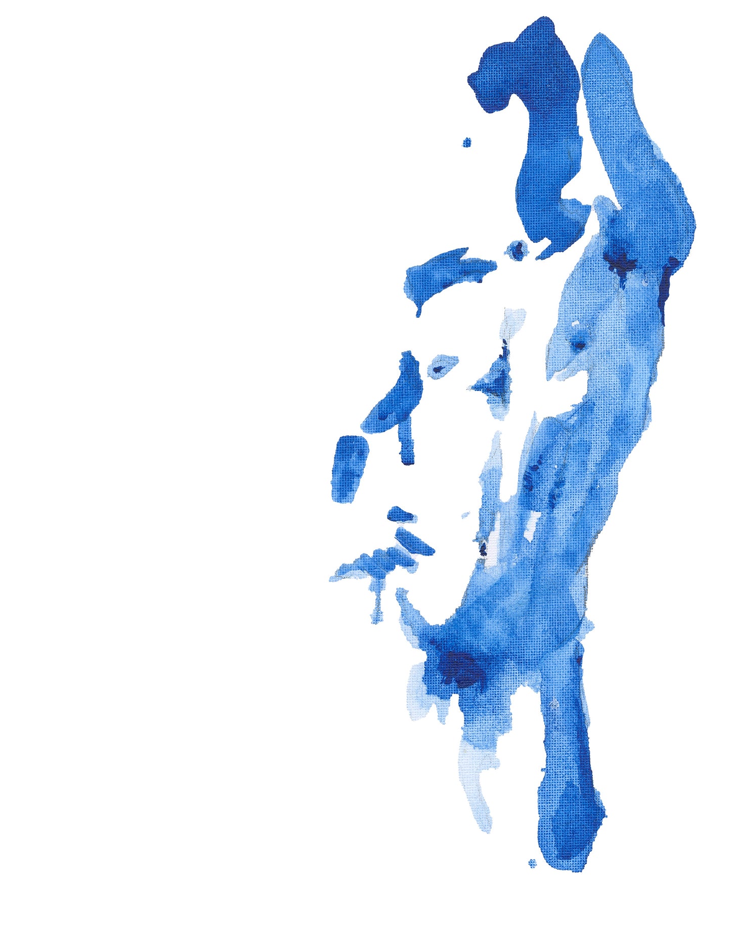 Blue Series: Male Nude